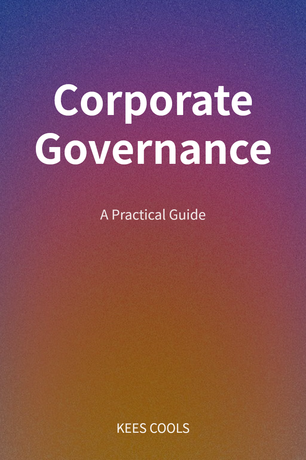 Corporate Governance cover