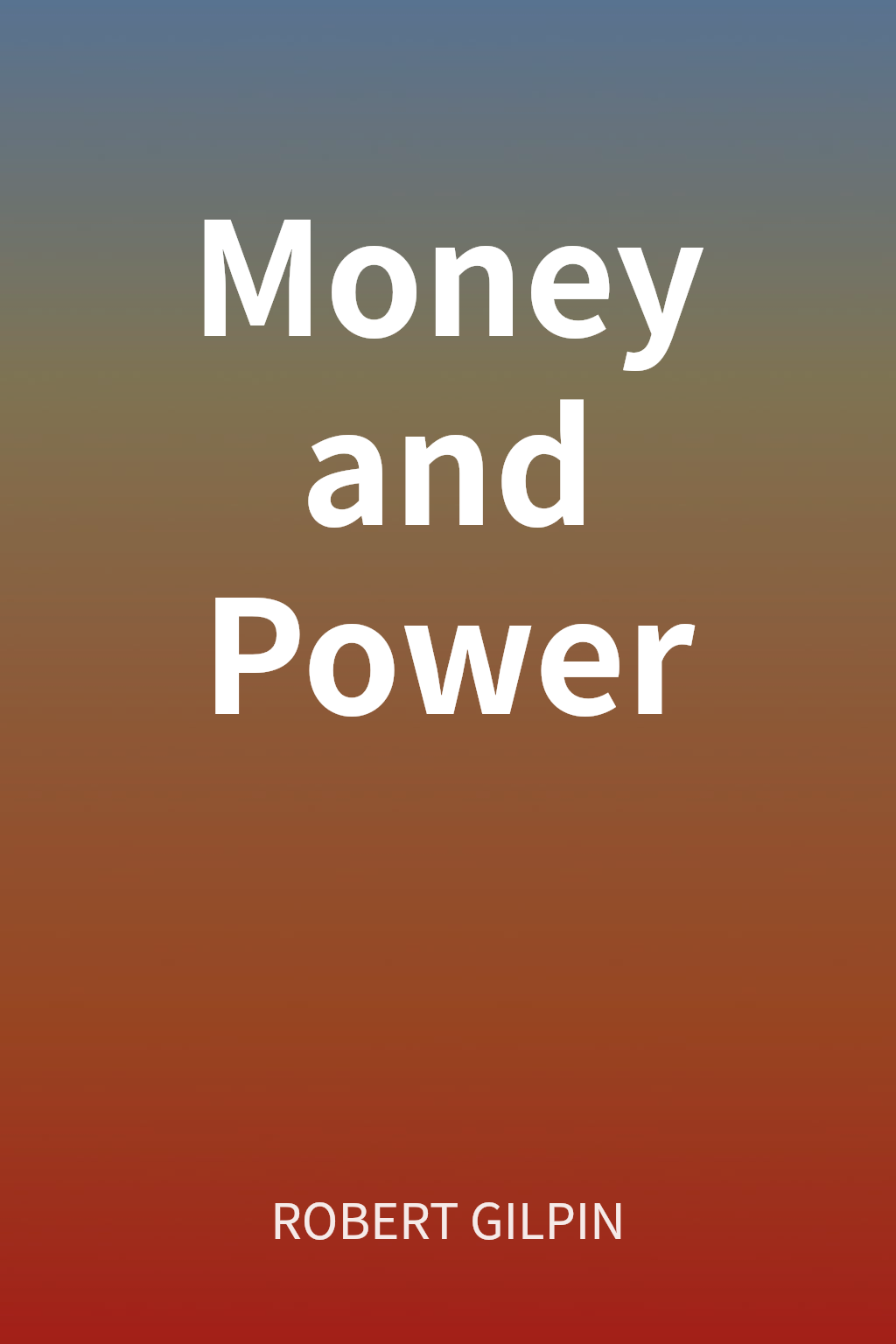 Money and Power cover