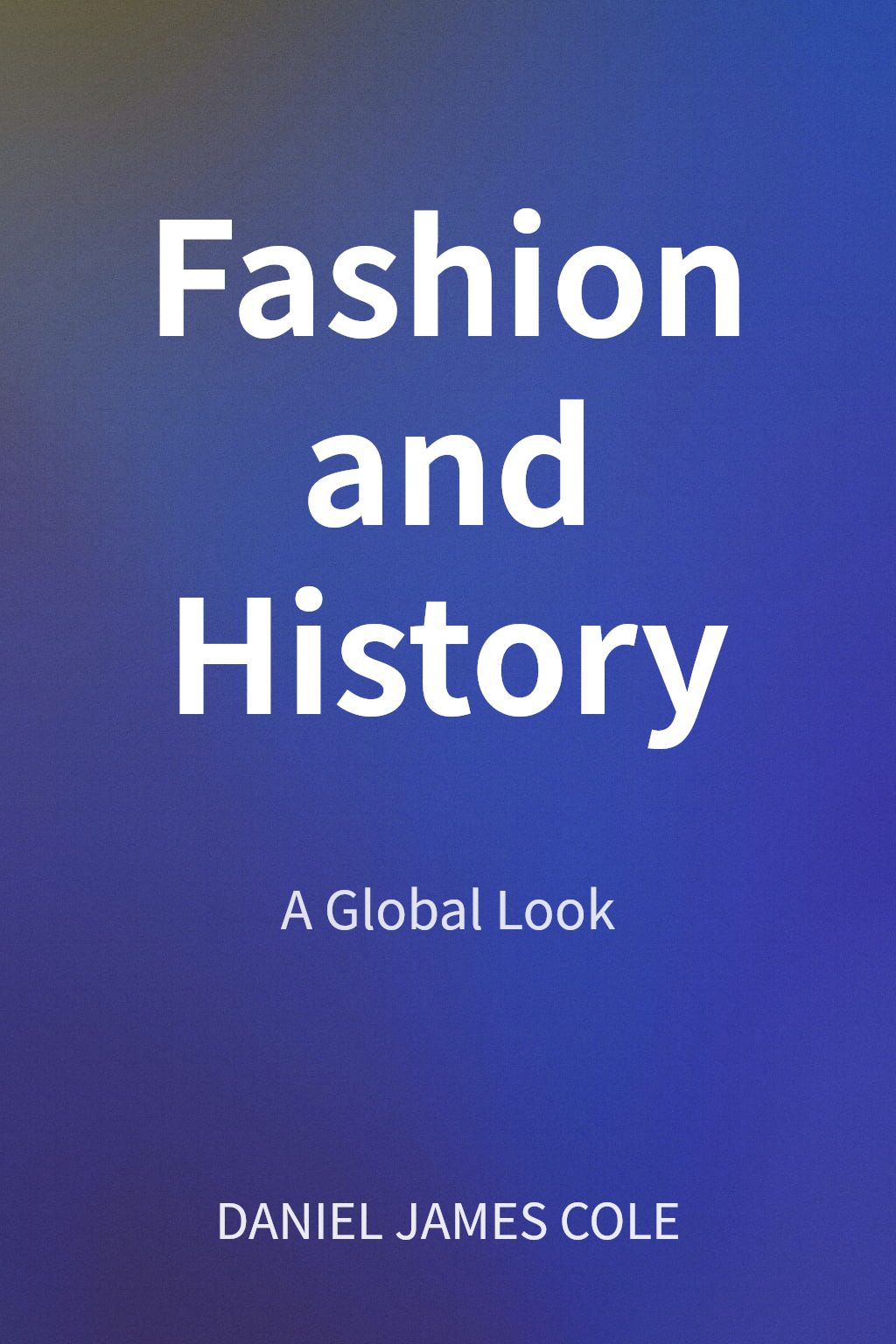 Fashion and History cover
