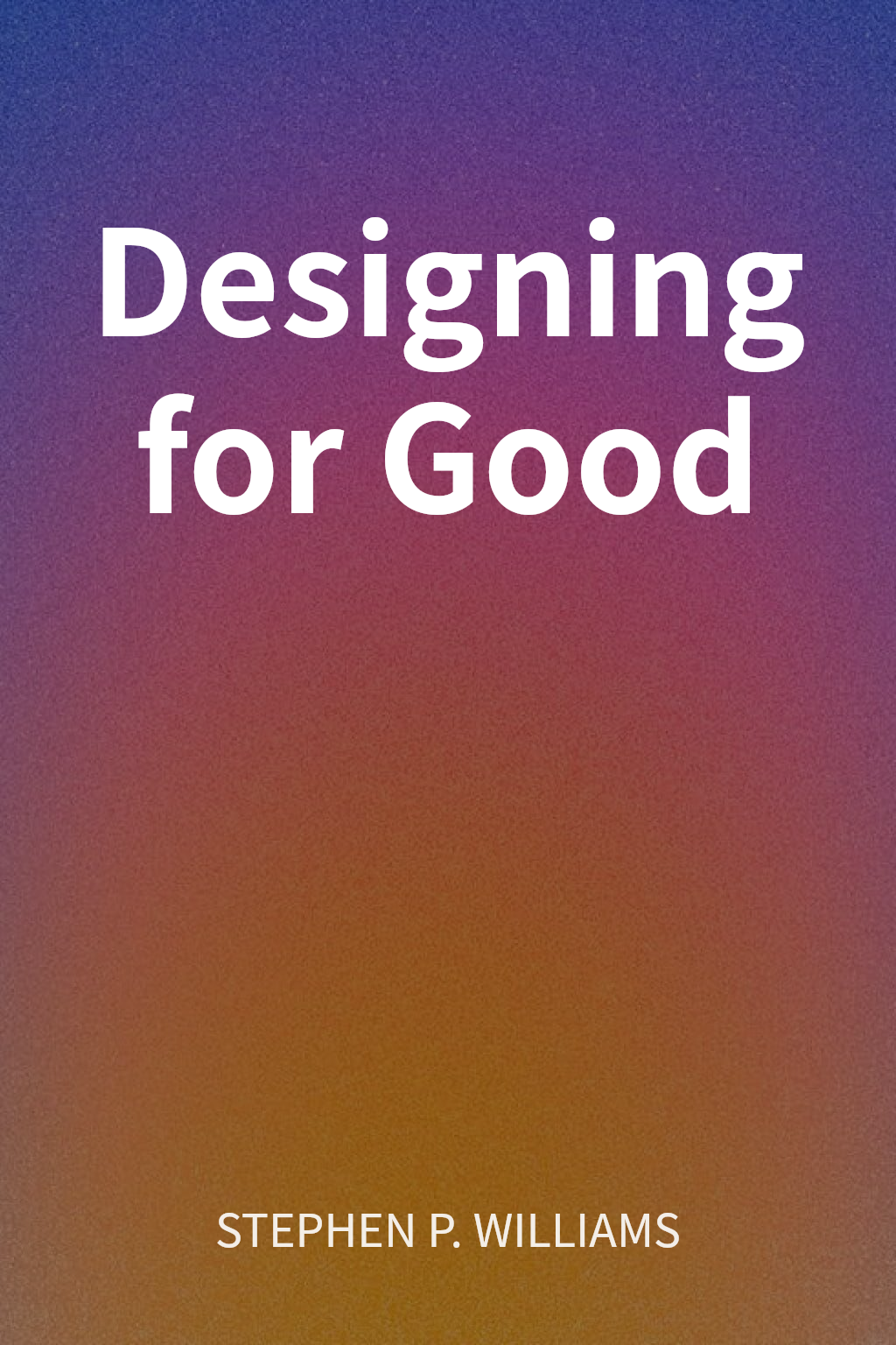 Designing for Good cover