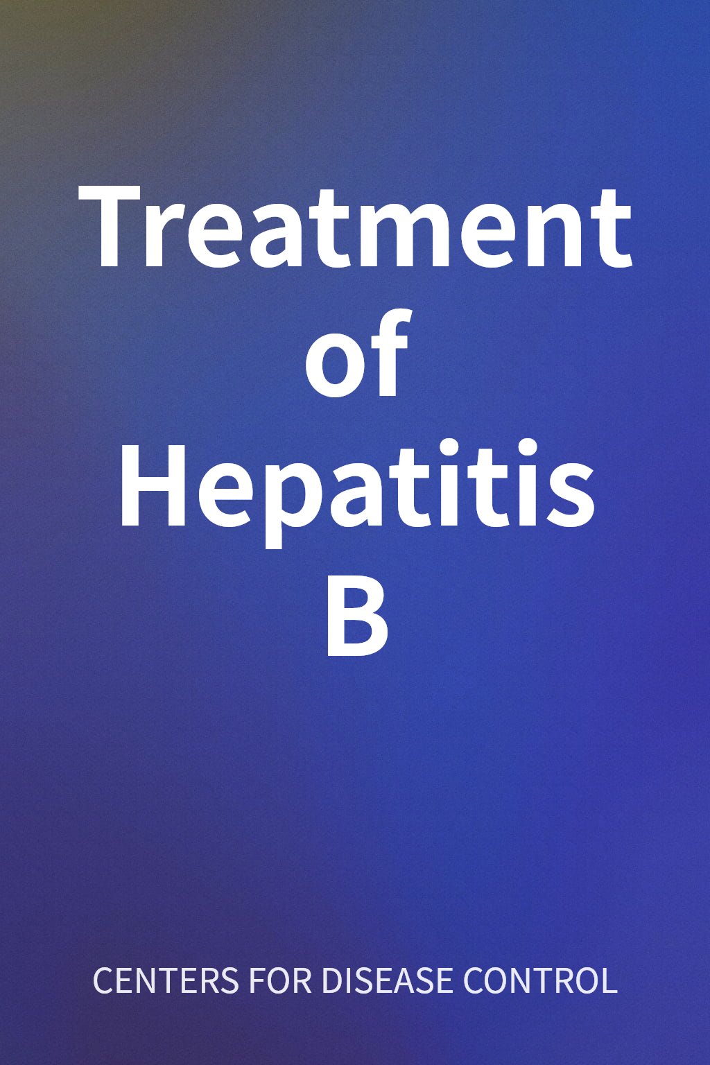 Treatment of Hepatitis B cover