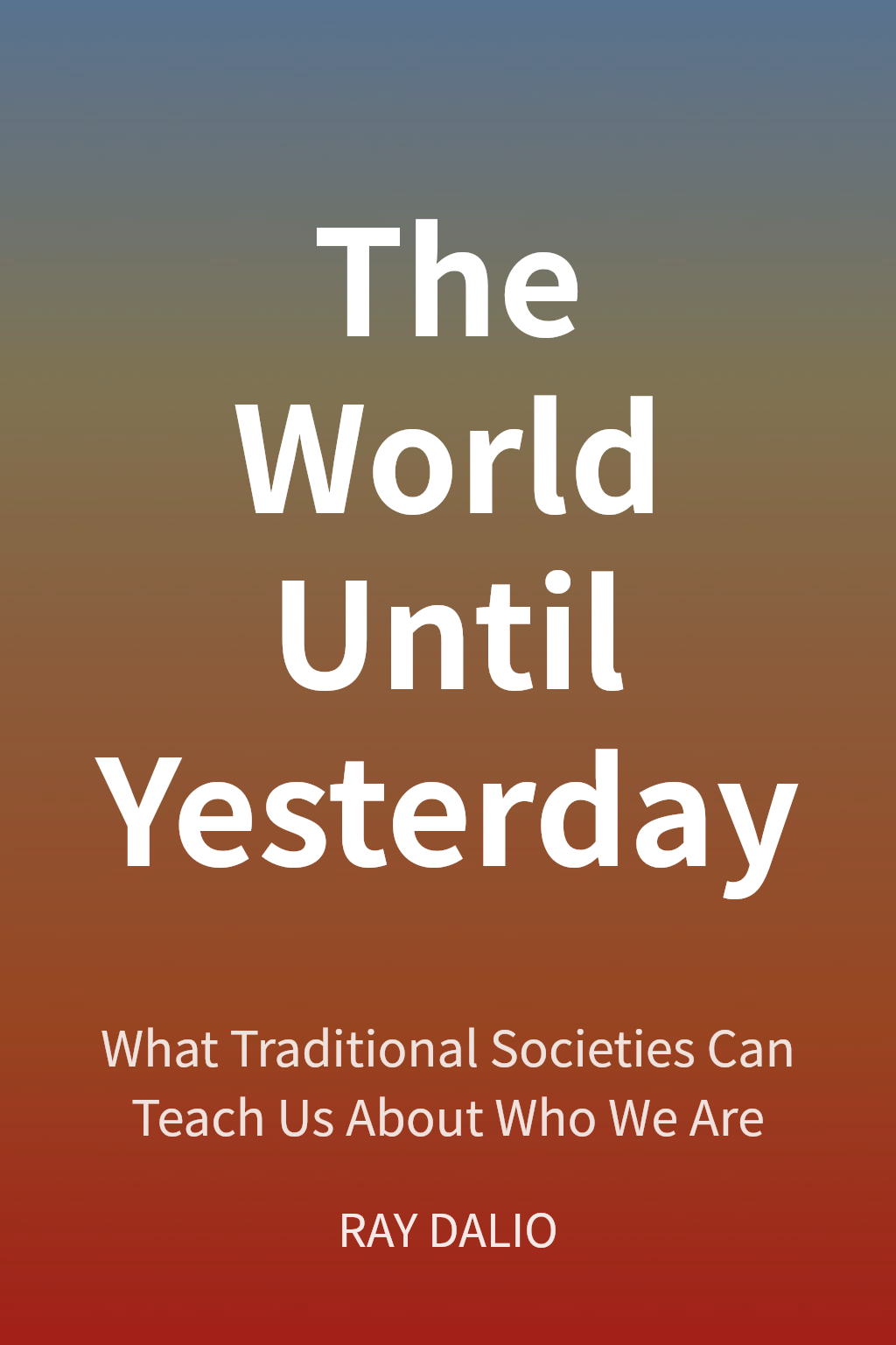 The World Until Yesterday cover