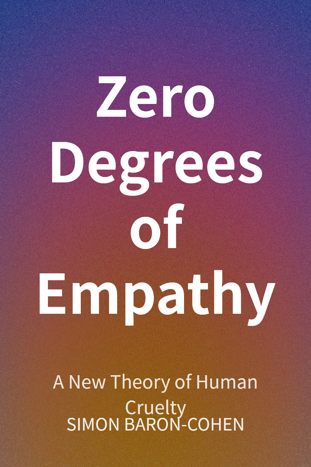 Zero Degrees of Empathy 封面