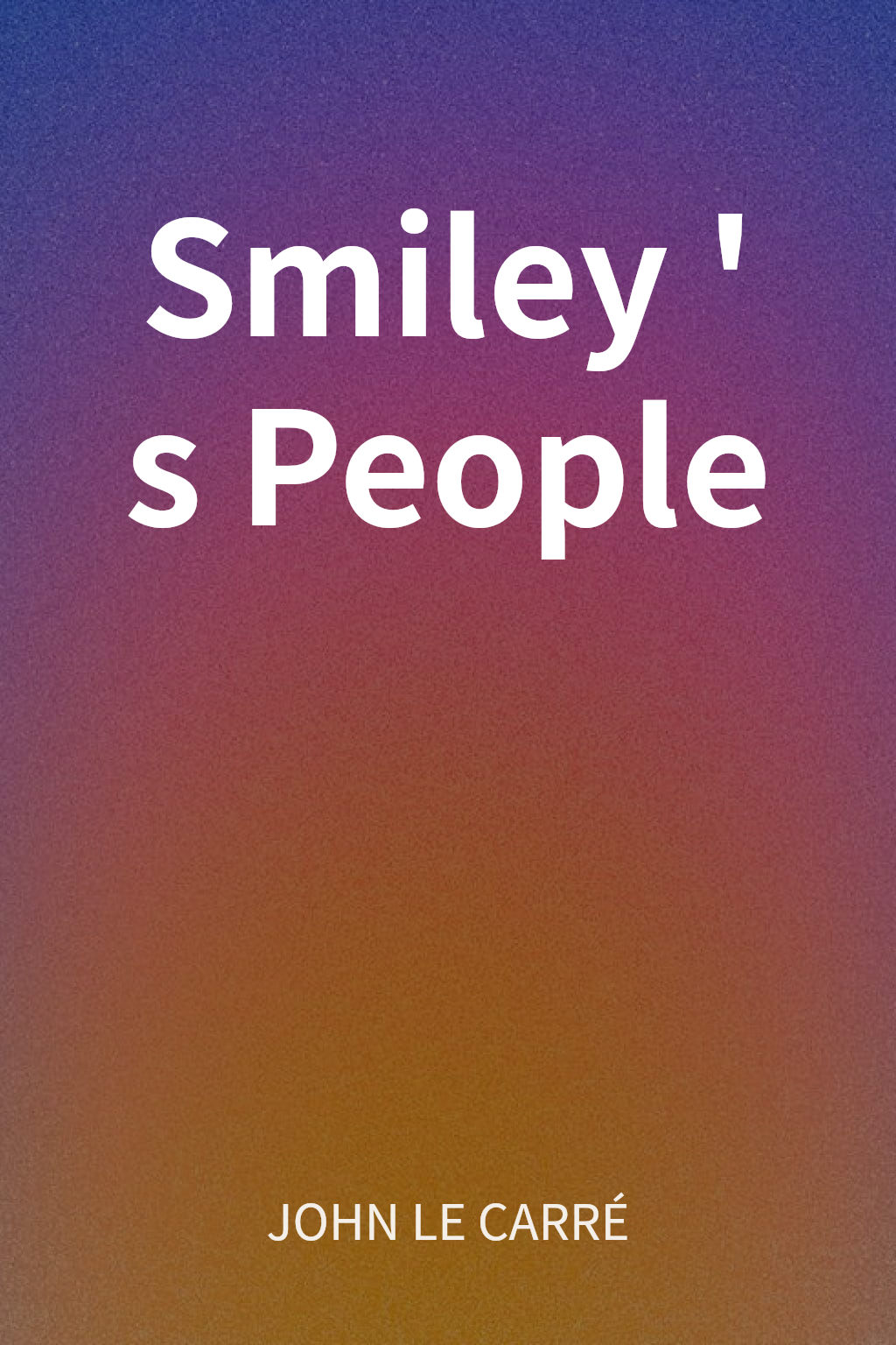 Smiley's People cover