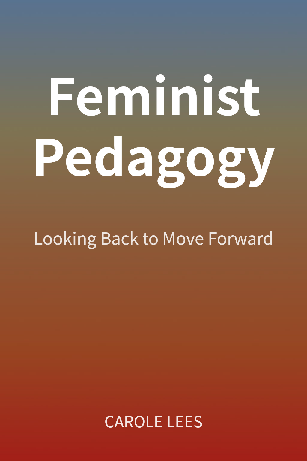 Feminist Pedagogy cover