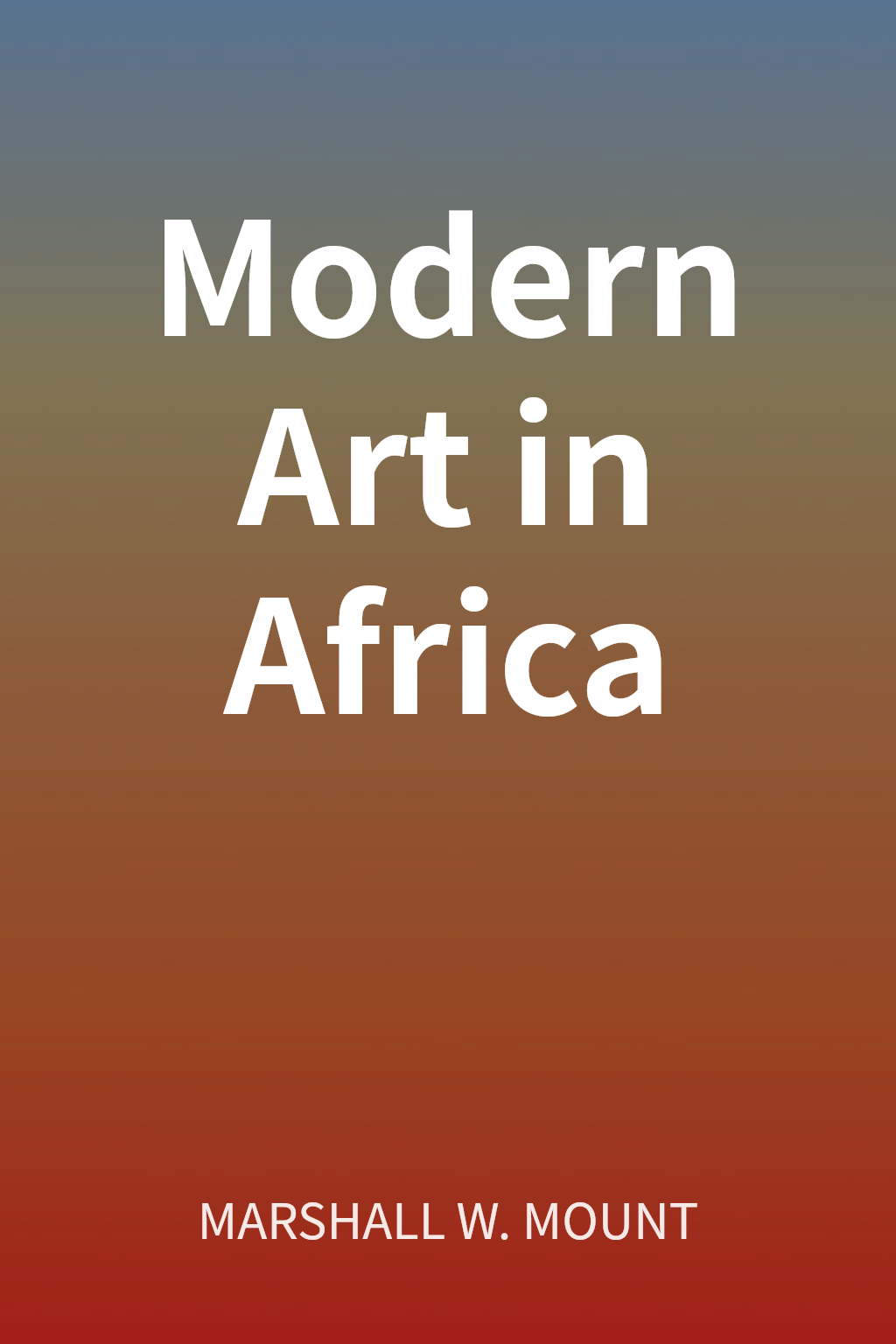 Modern Art in Africa cover