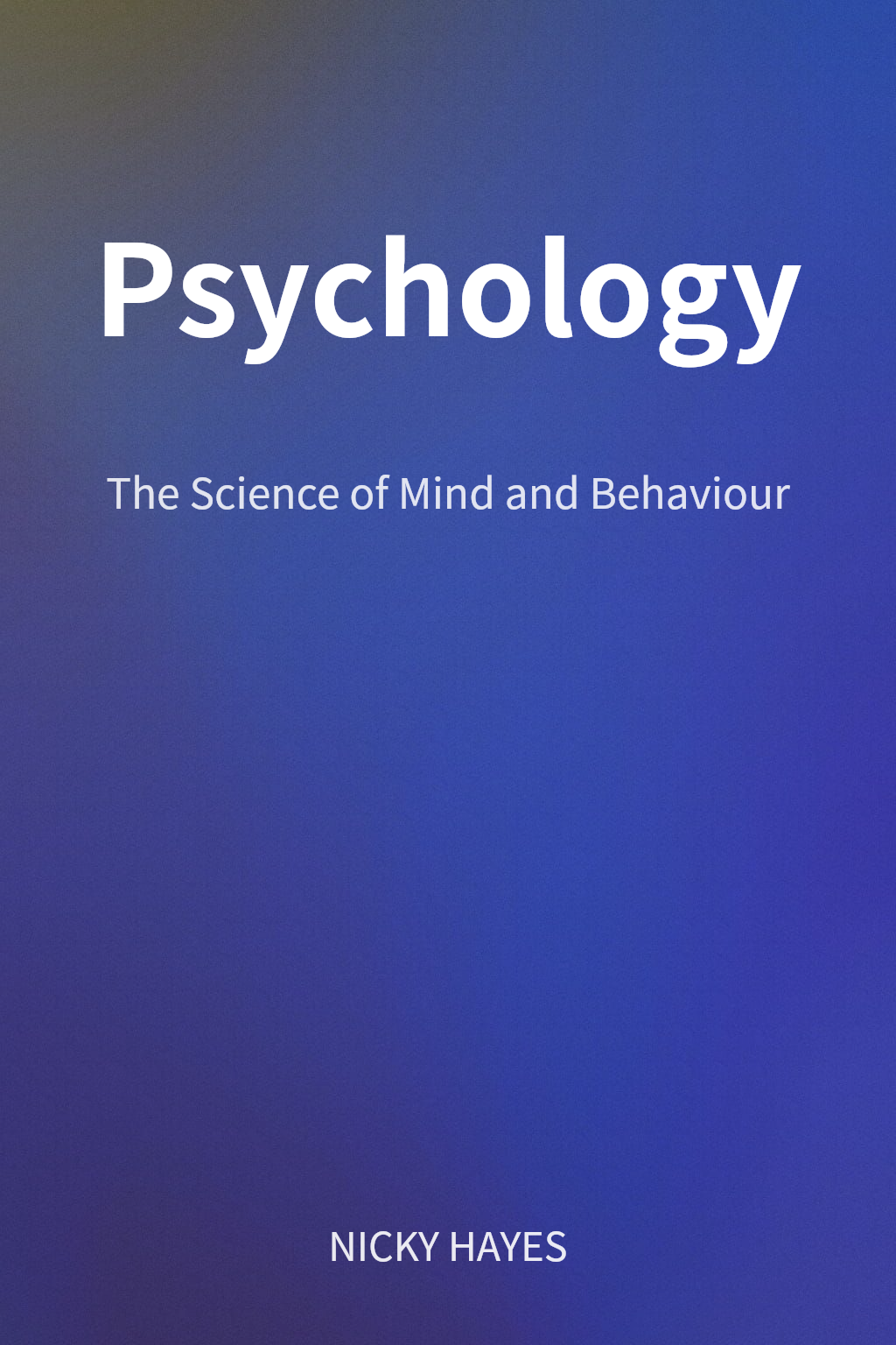 Psychology cover