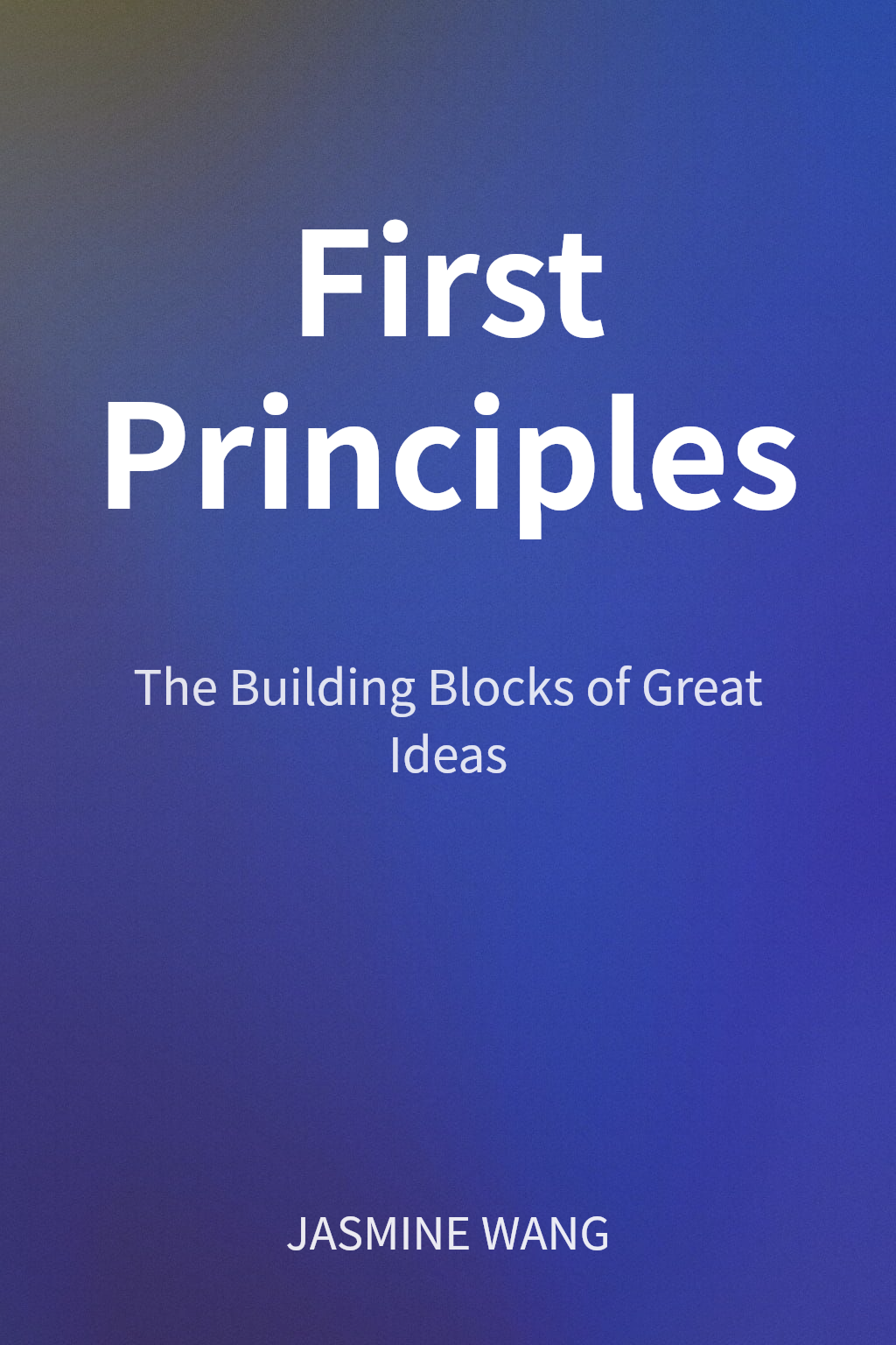 First Principles cover