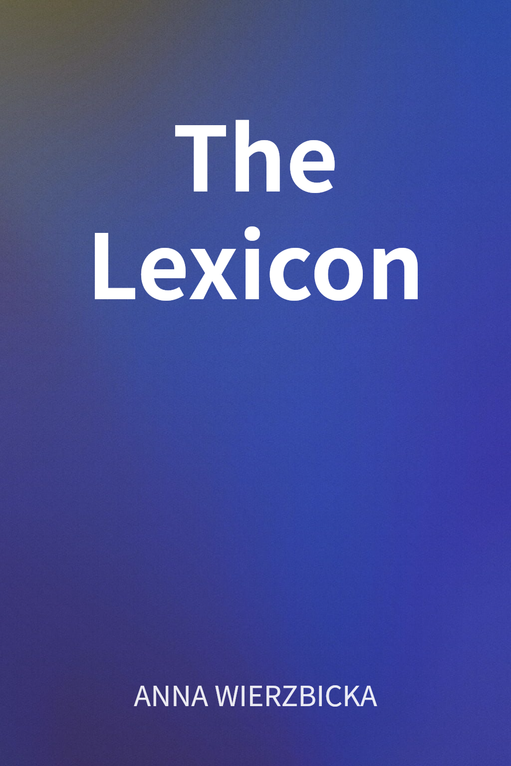The Lexicon cover