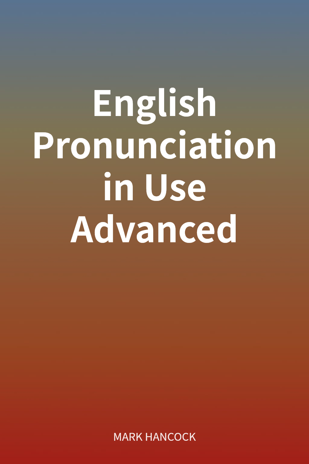 English Pronunciation in Use Advanced cover