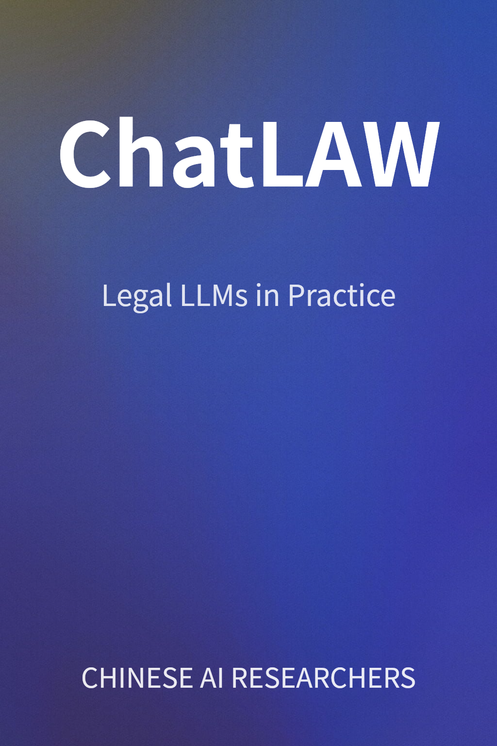 ChatLAW cover