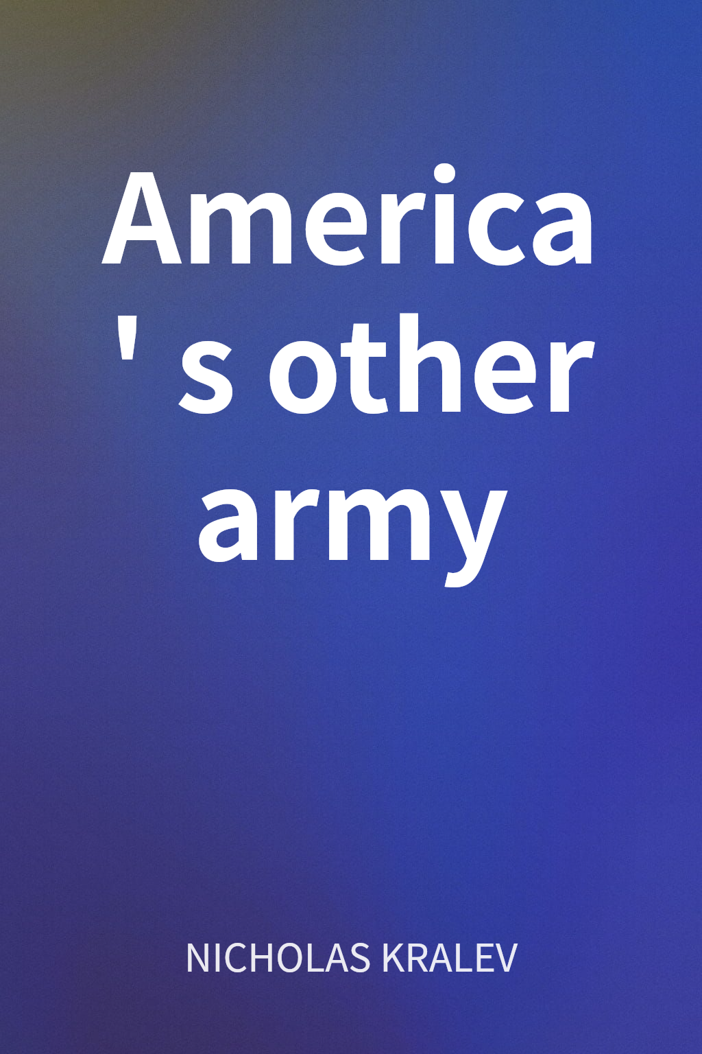 America's other army cover