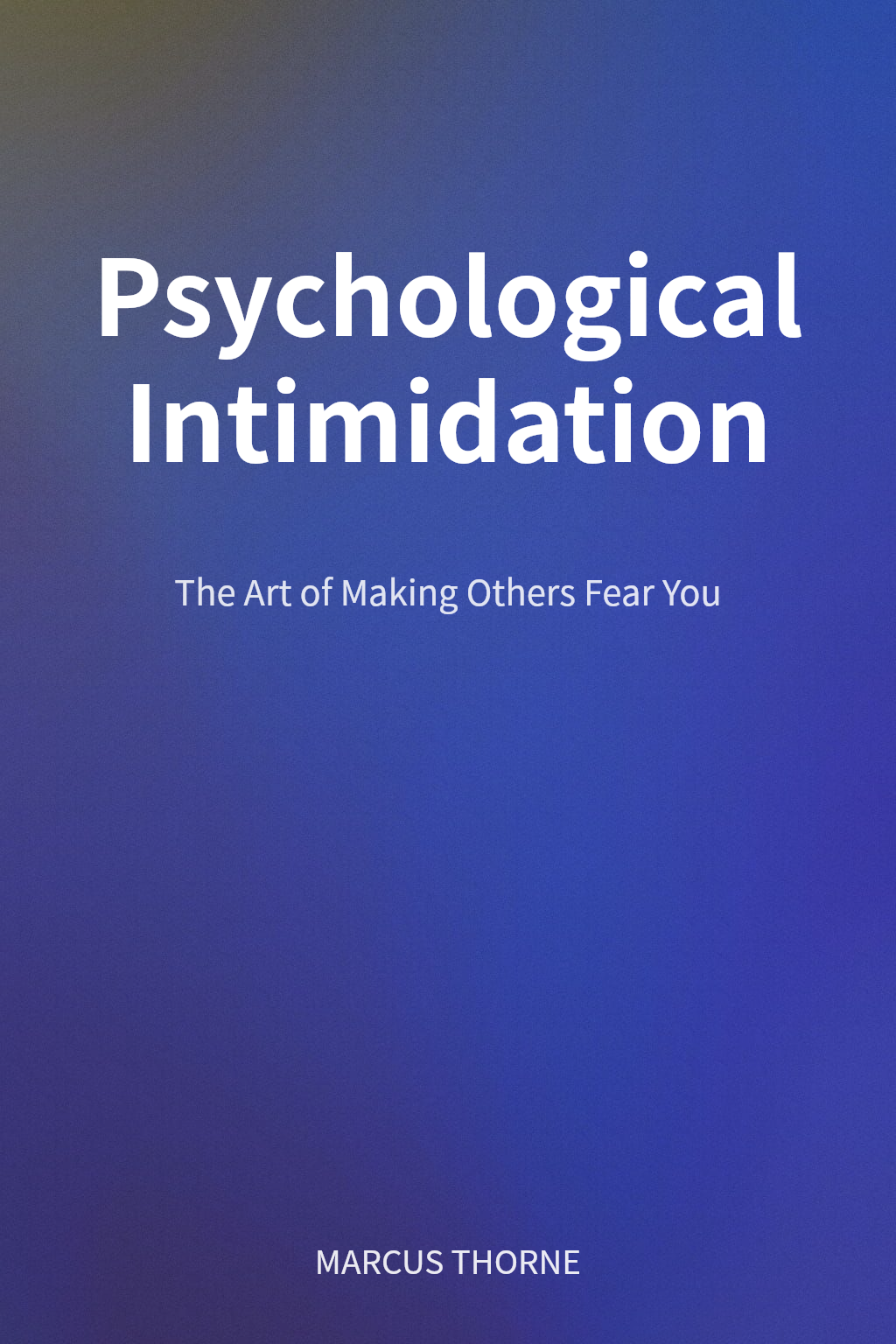 Psychological Intimidation cover