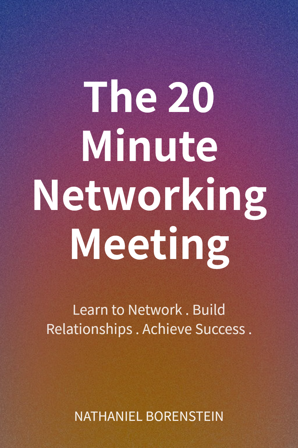 The 20 Minute Networking Meeting cover