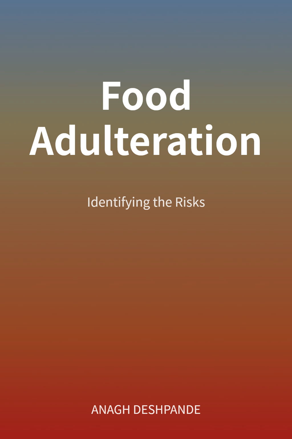 Food Adulteration cover