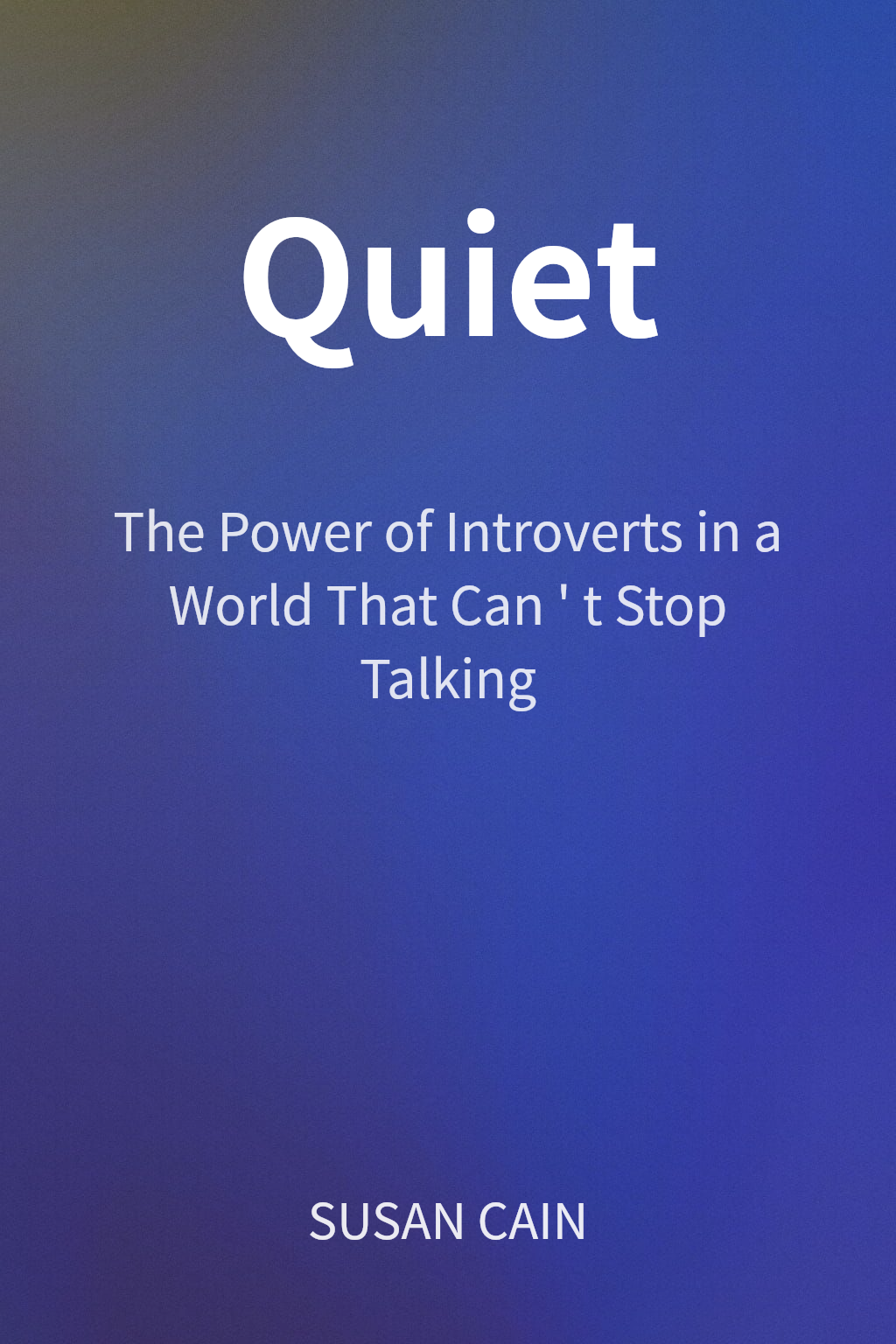 Quiet cover