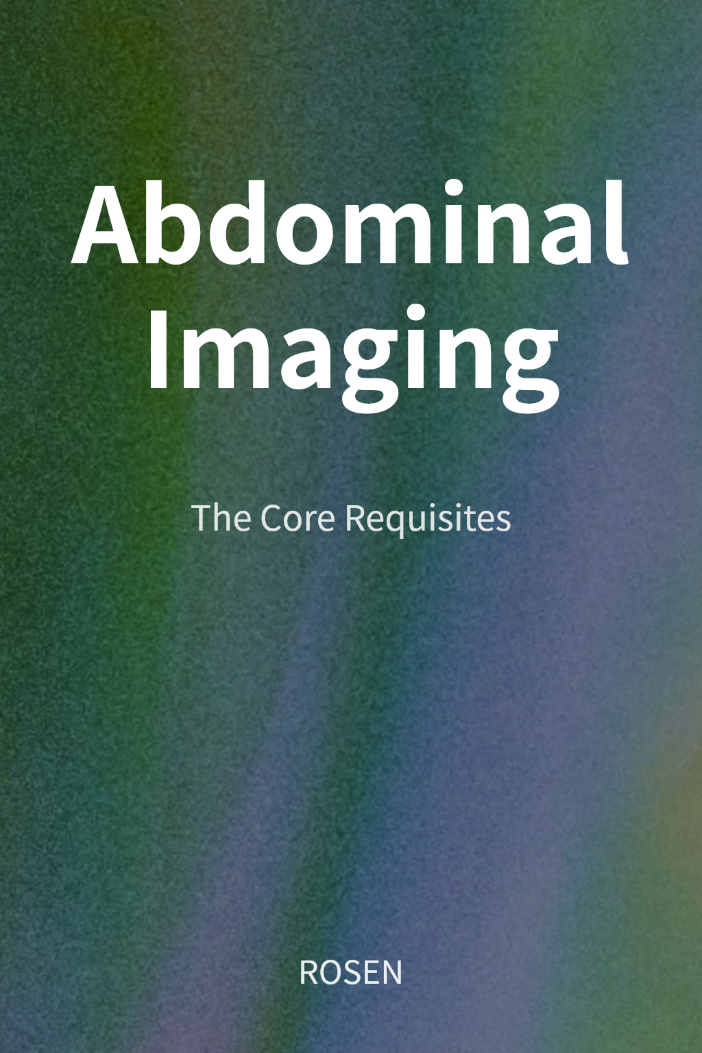 Abdominal Imaging cover