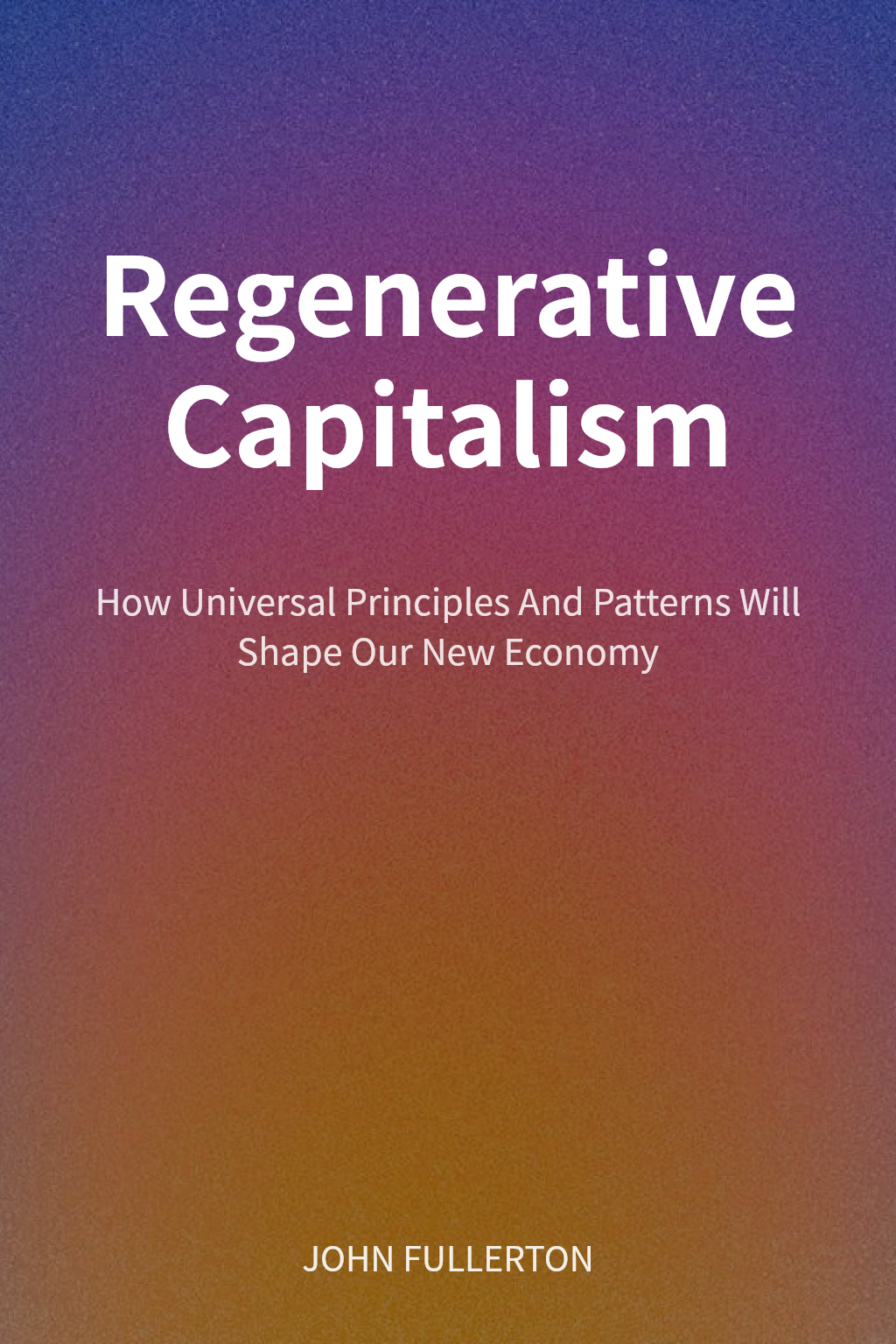 Regenerative Capitalism cover
