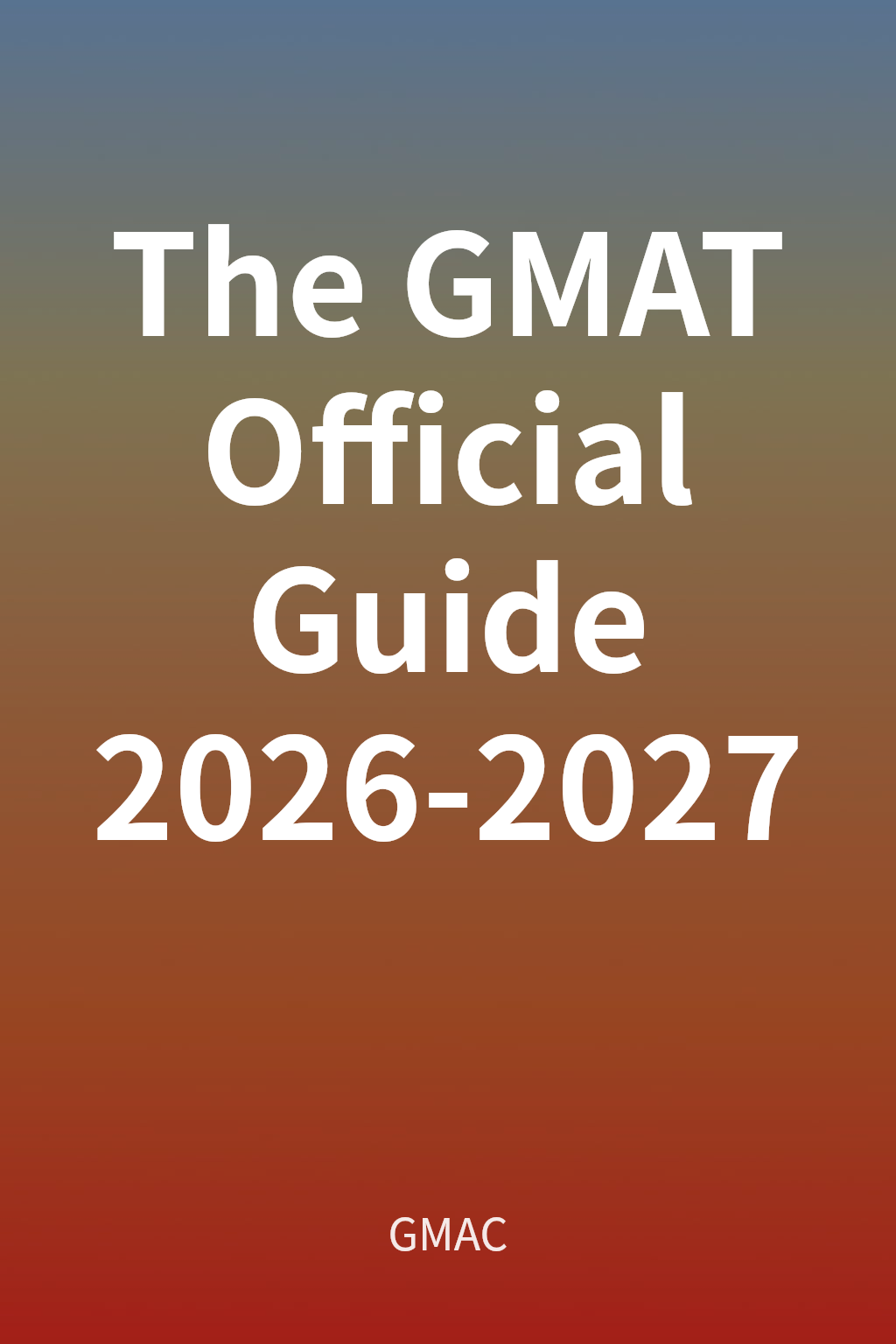 The GMAT Official Guide 2026-2027 cover