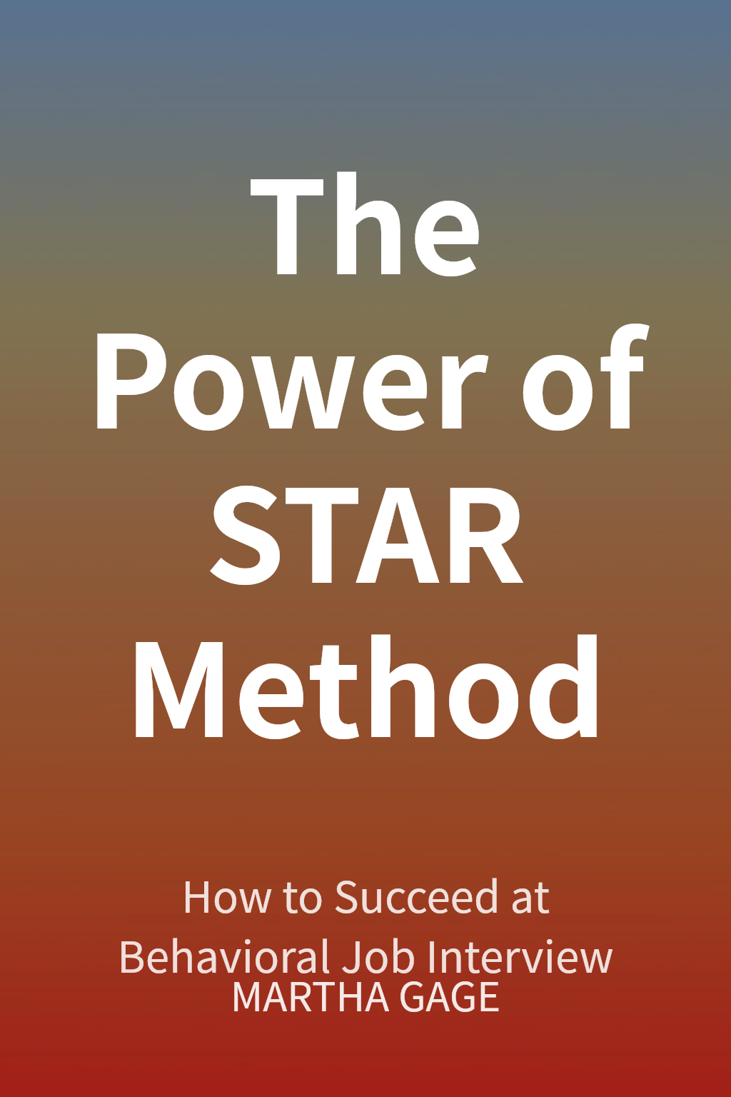 The Power of STAR Method cover