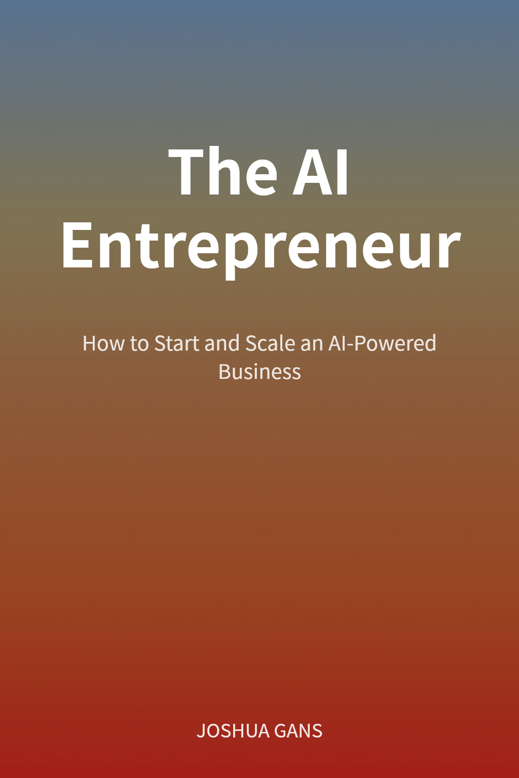 The AI Entrepreneur cover