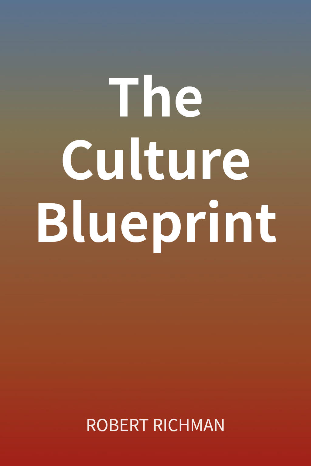 The Culture Blueprint cover
