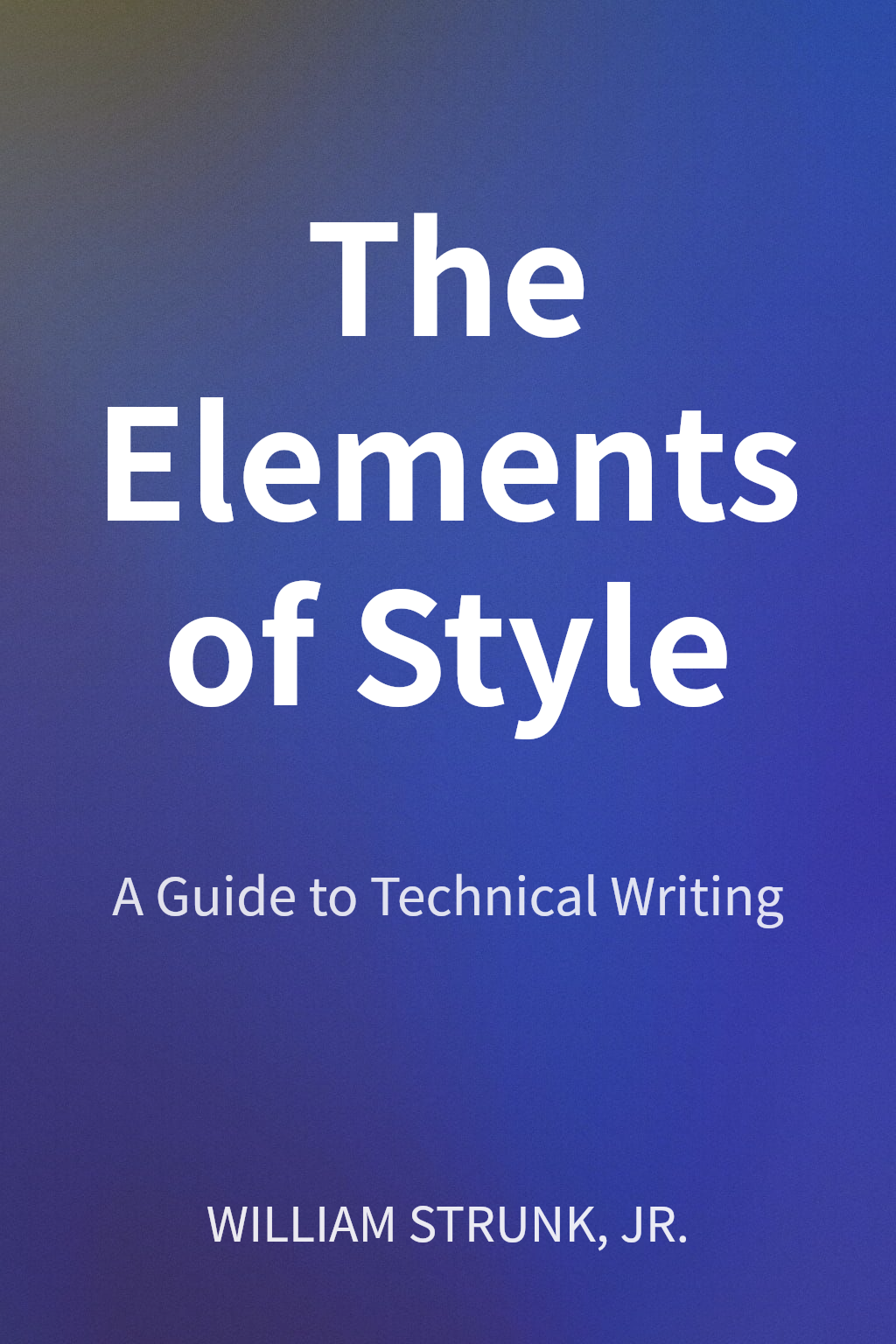 The Elements of Style cover