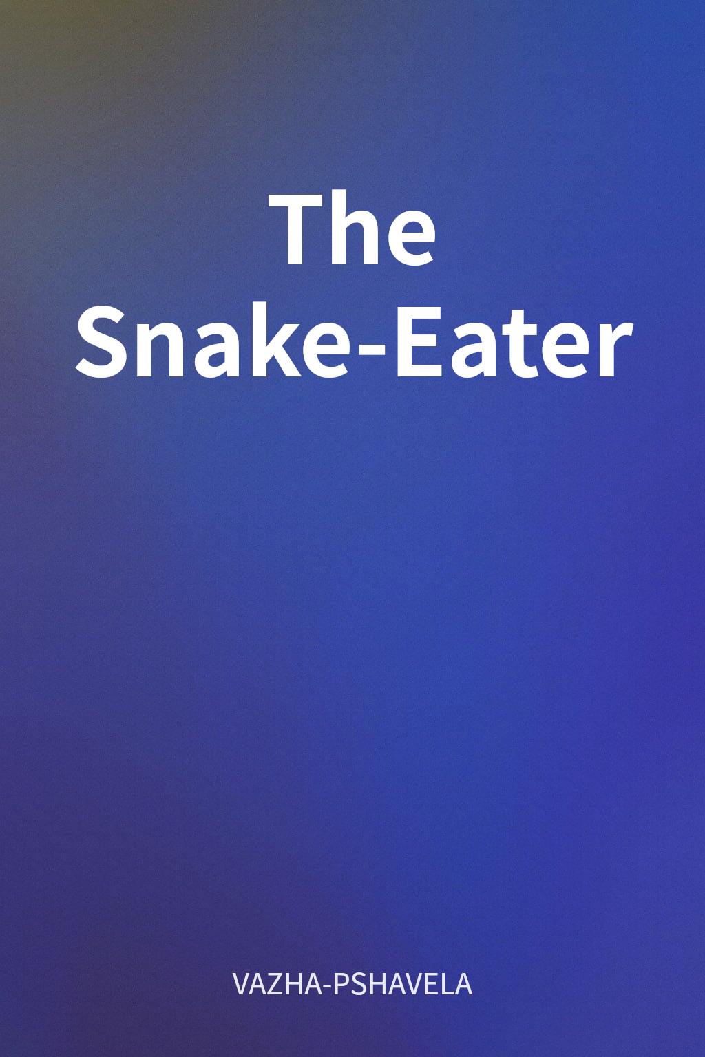 The Snake-Eater cover