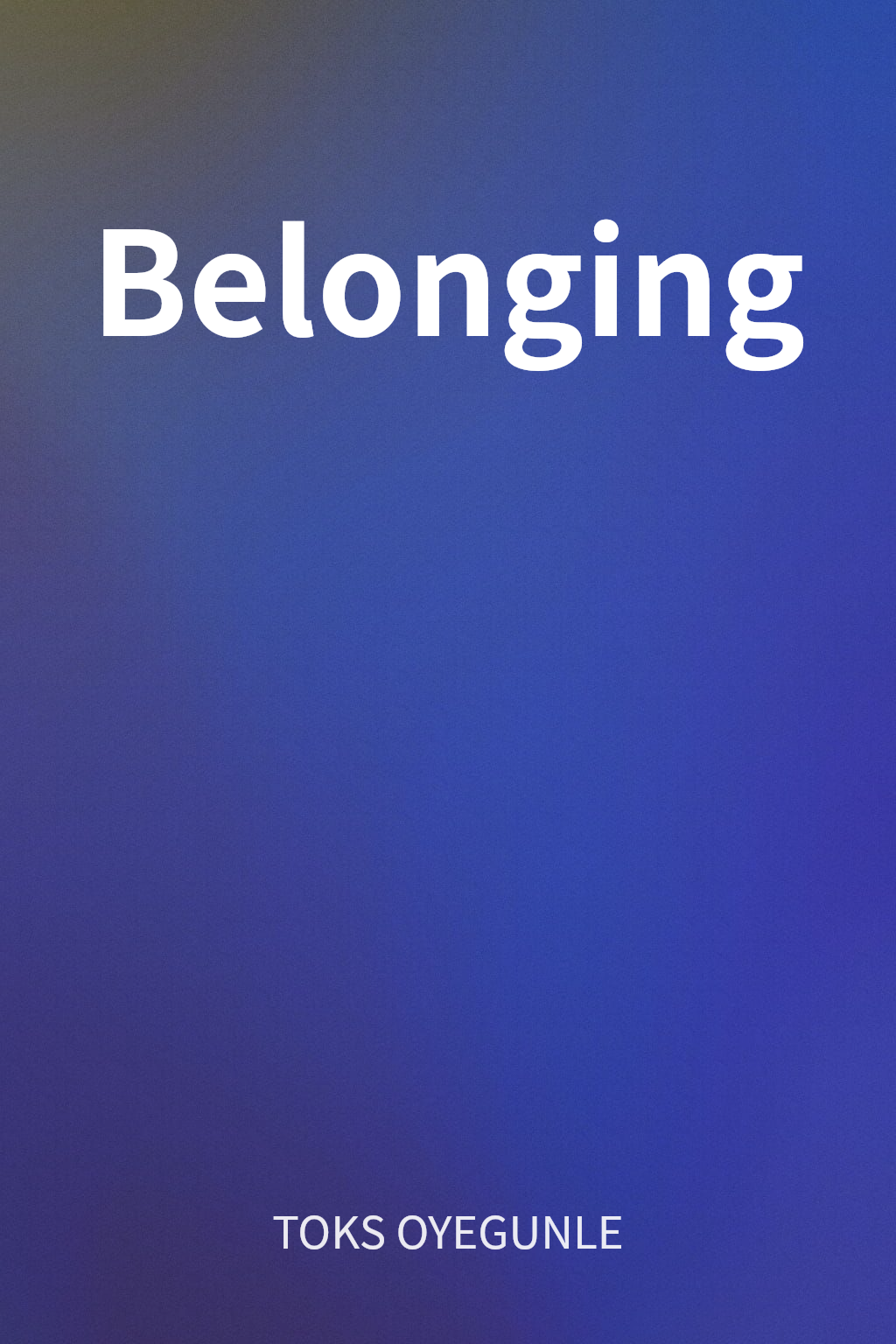 Belonging cover