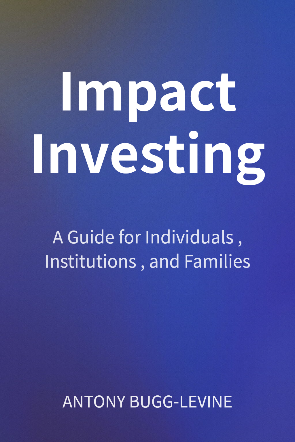 Impact Investing cover
