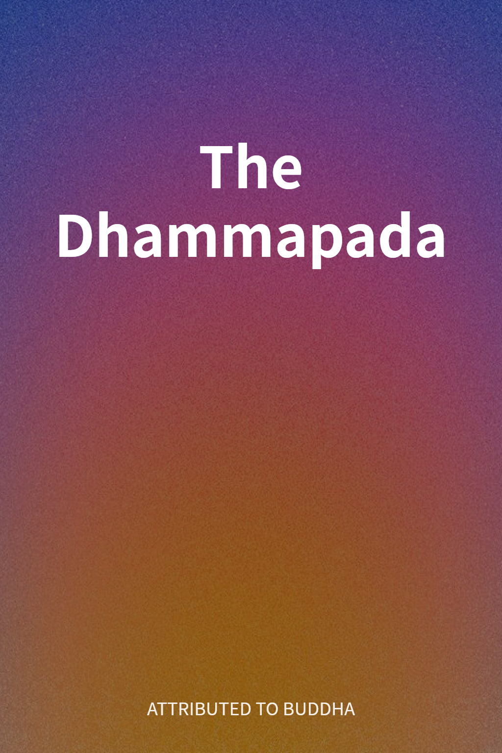 The Dhammapada cover