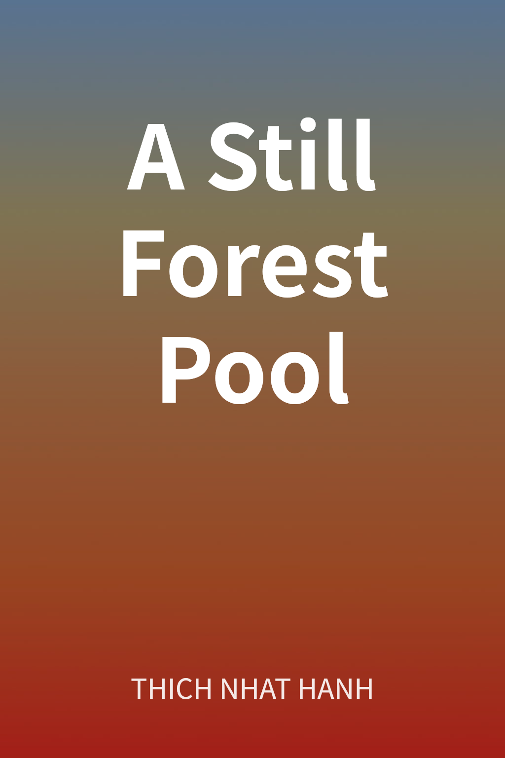 A Still Forest Pool cover