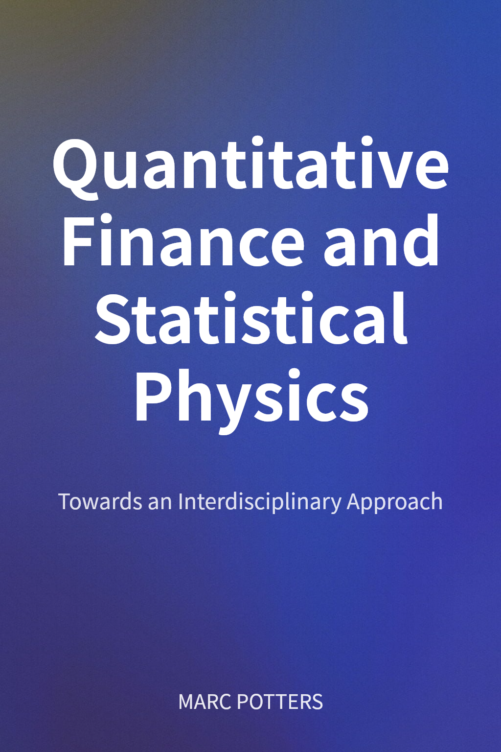 Quantitative Finance and Statistical Physics cover