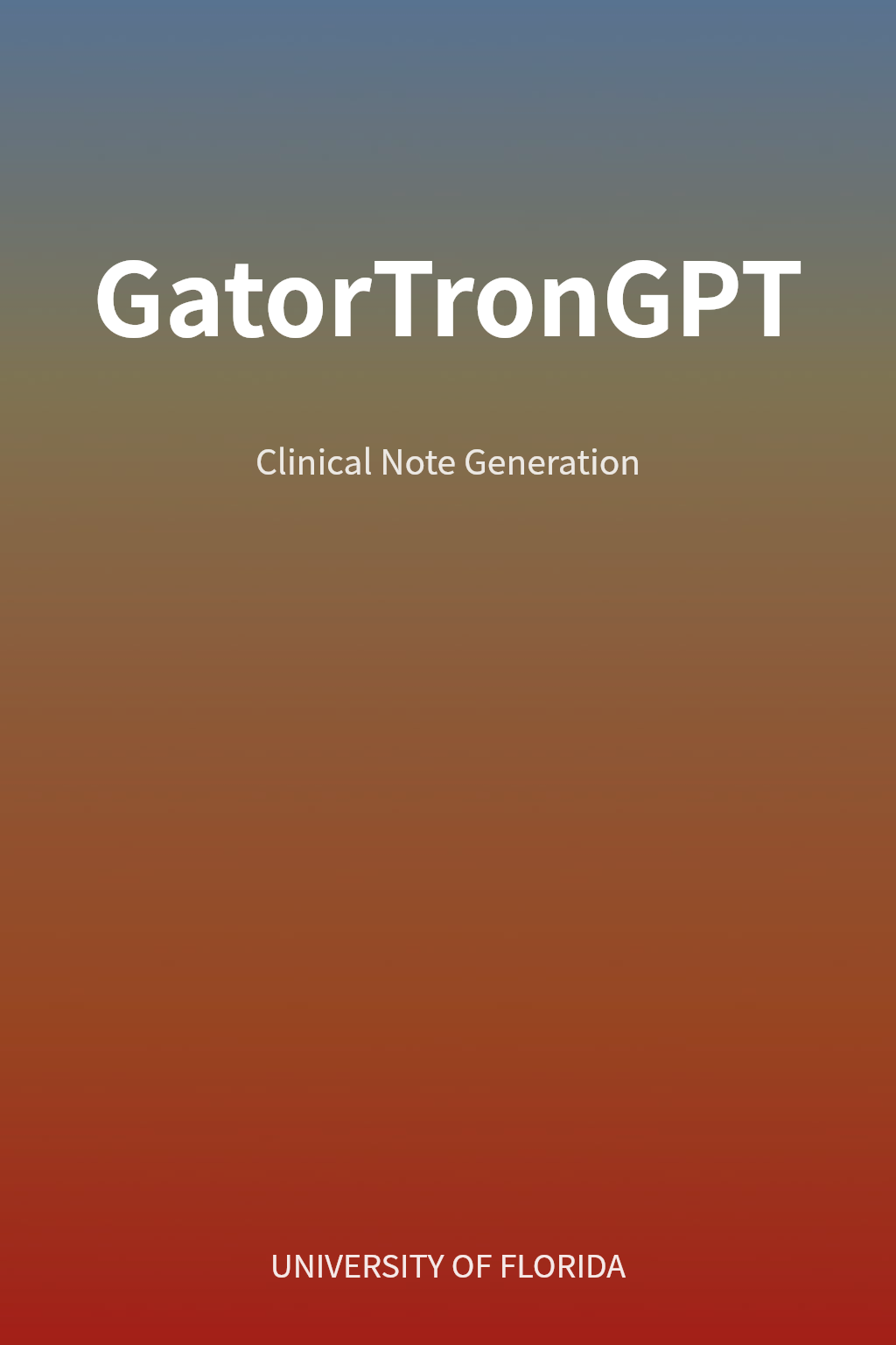 GatorTronGPT cover