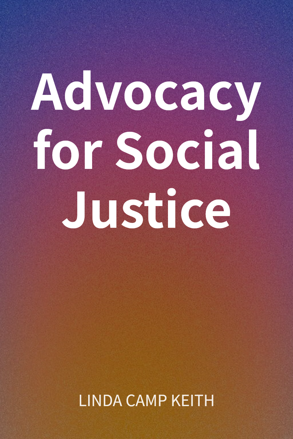 Advocacy for Social Justice cover