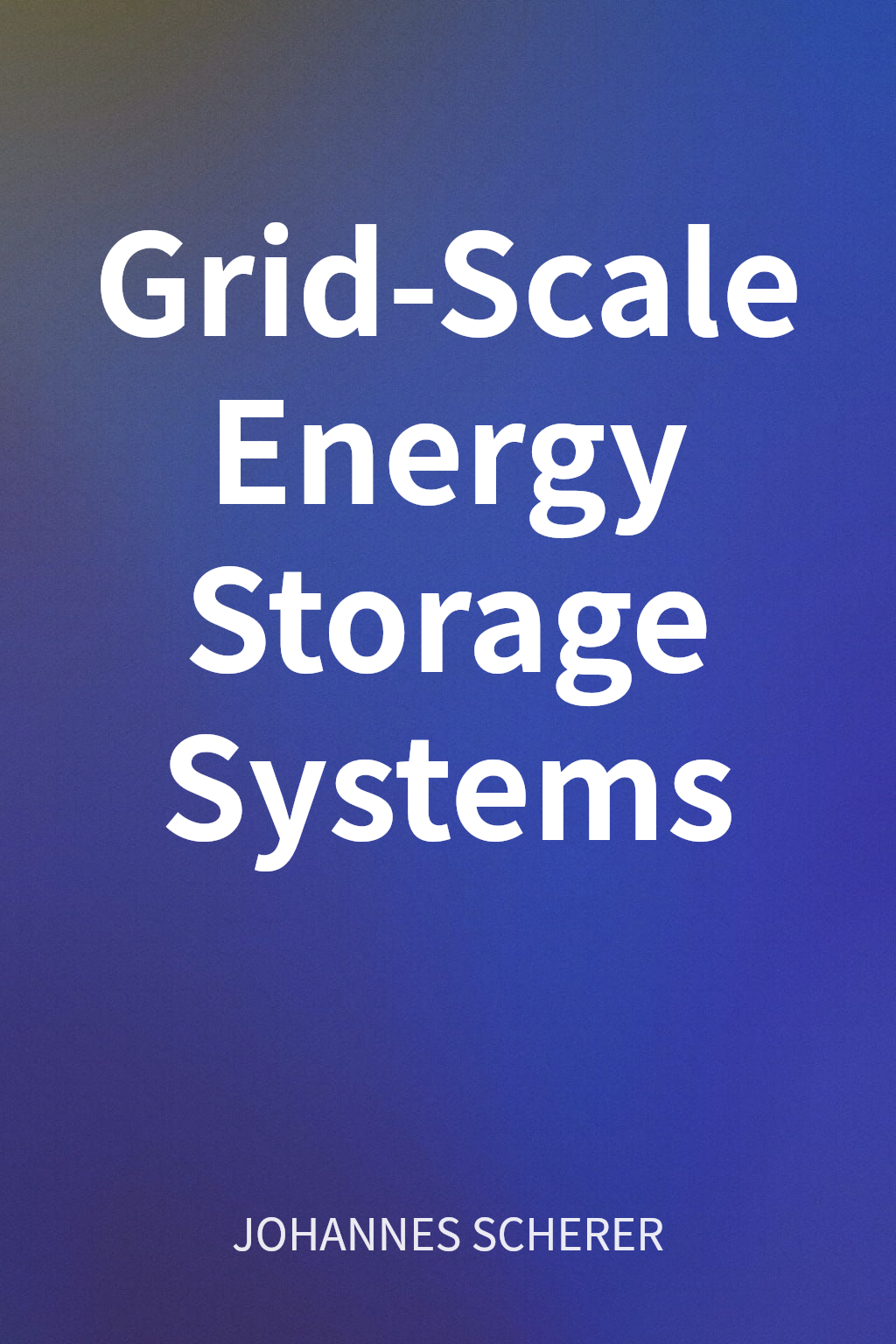 Grid-Scale Energy Storage Systems cover