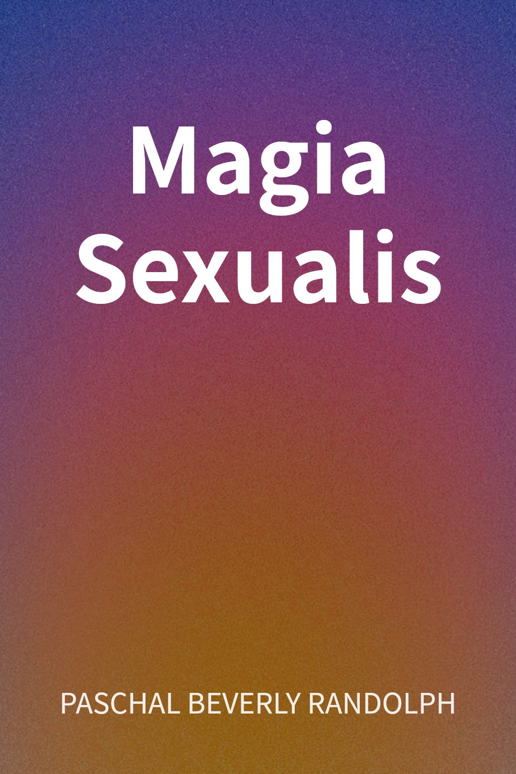 Magia Sexualis cover