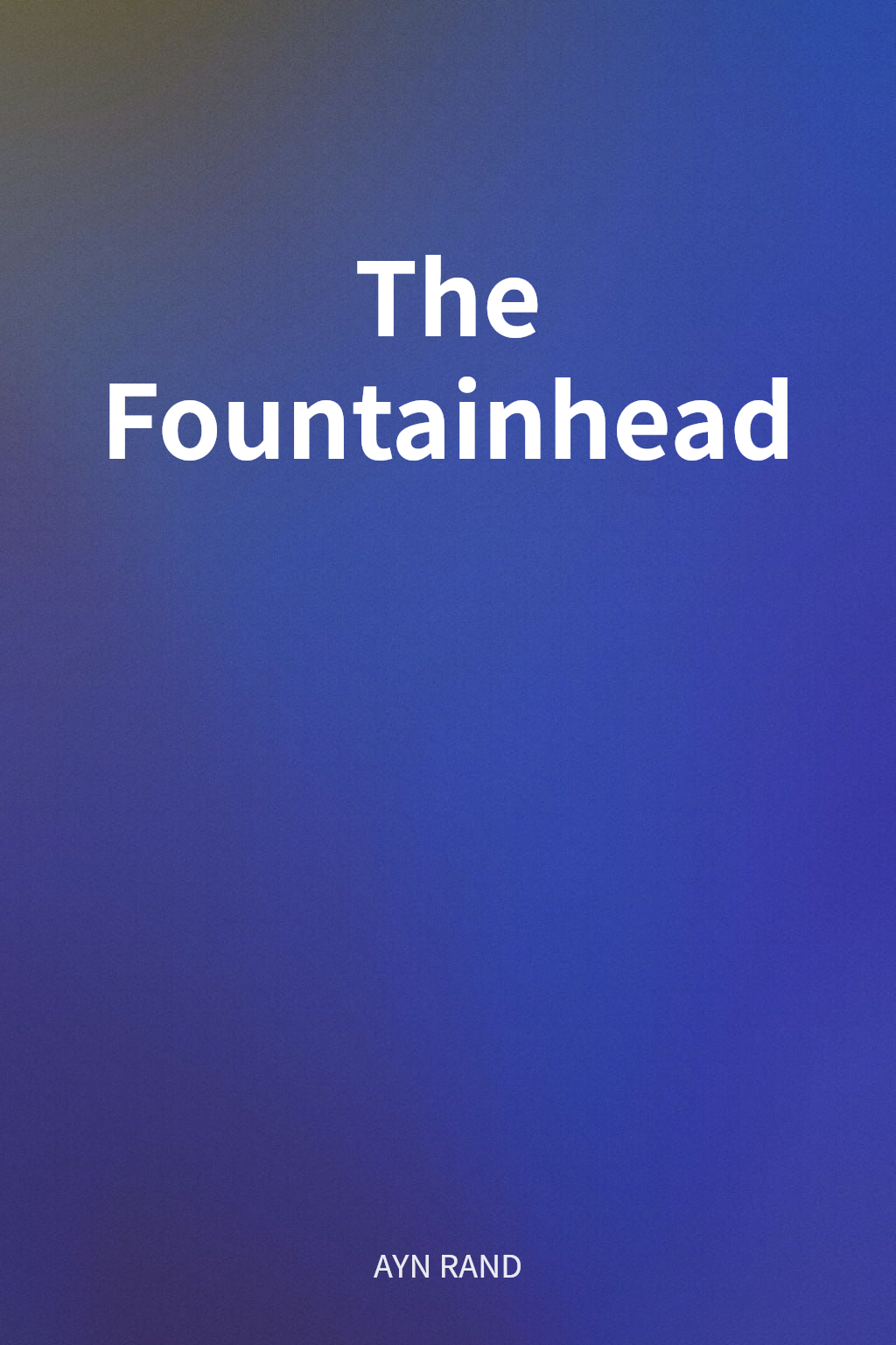 The Fountainhead cover