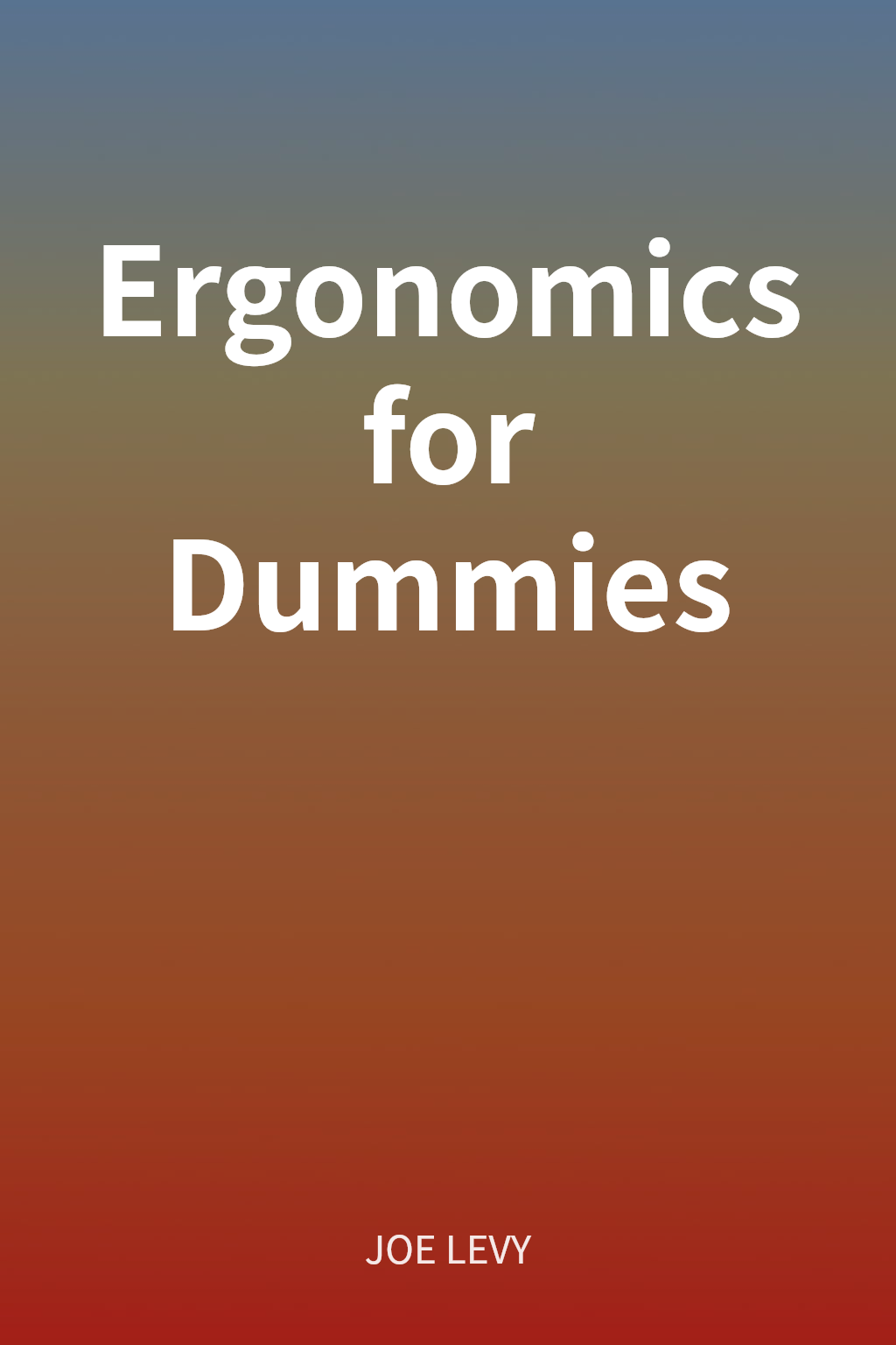Ergonomics for Dummies cover