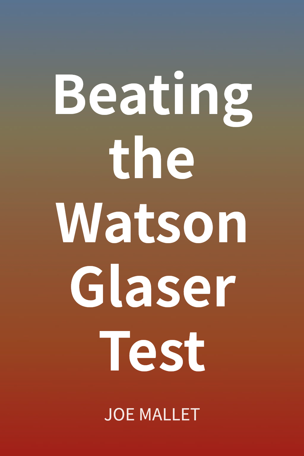 Beating the Watson Glaser Test cover