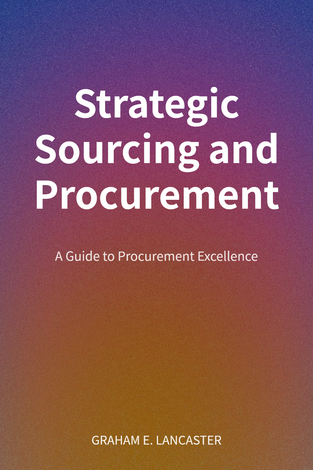 Strategic Sourcing and Procurement cover