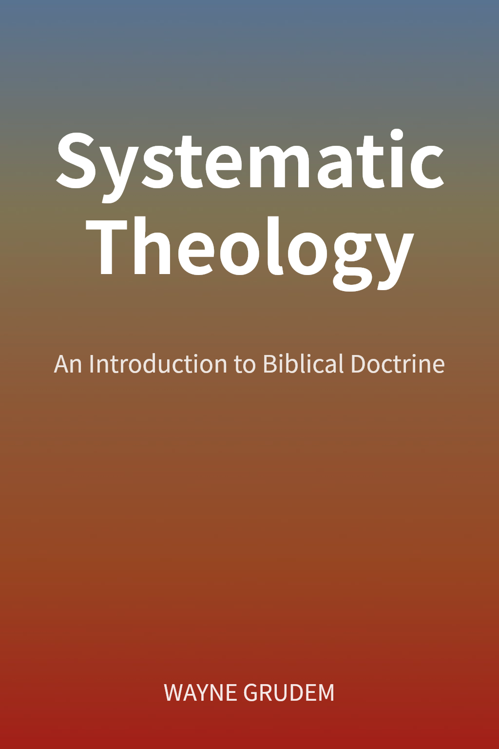 Systematic Theology cover