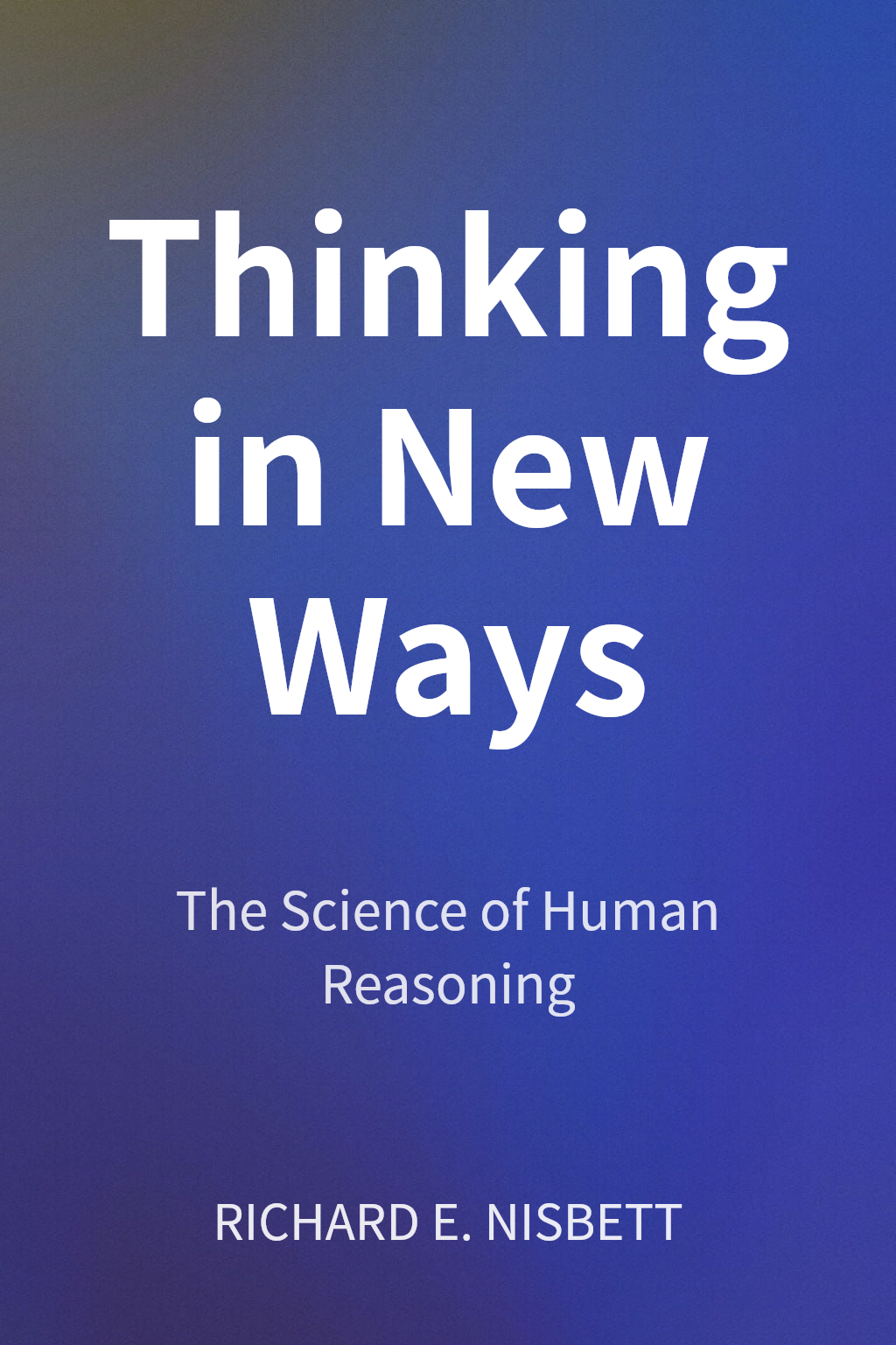 Thinking in New Ways cover