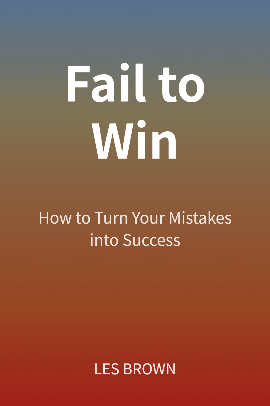 Fail to Win cover