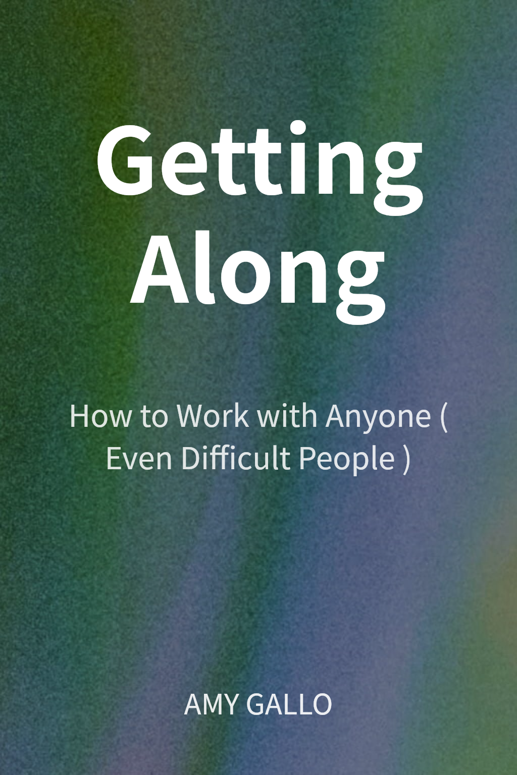 Getting Along cover