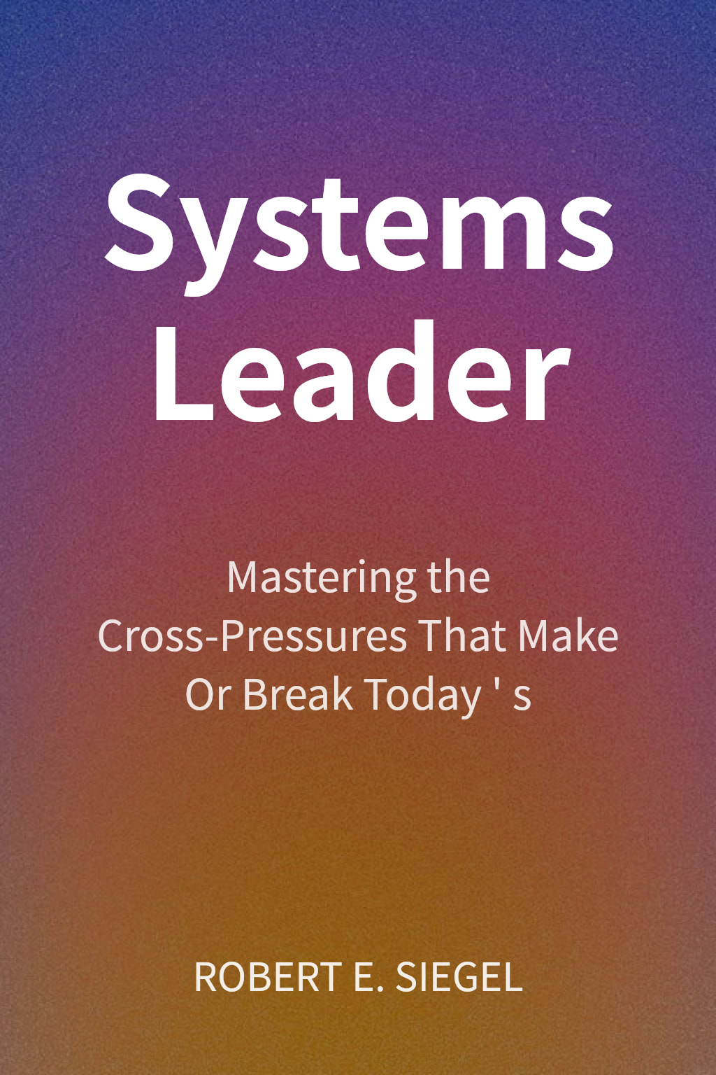 Systems Leader cover