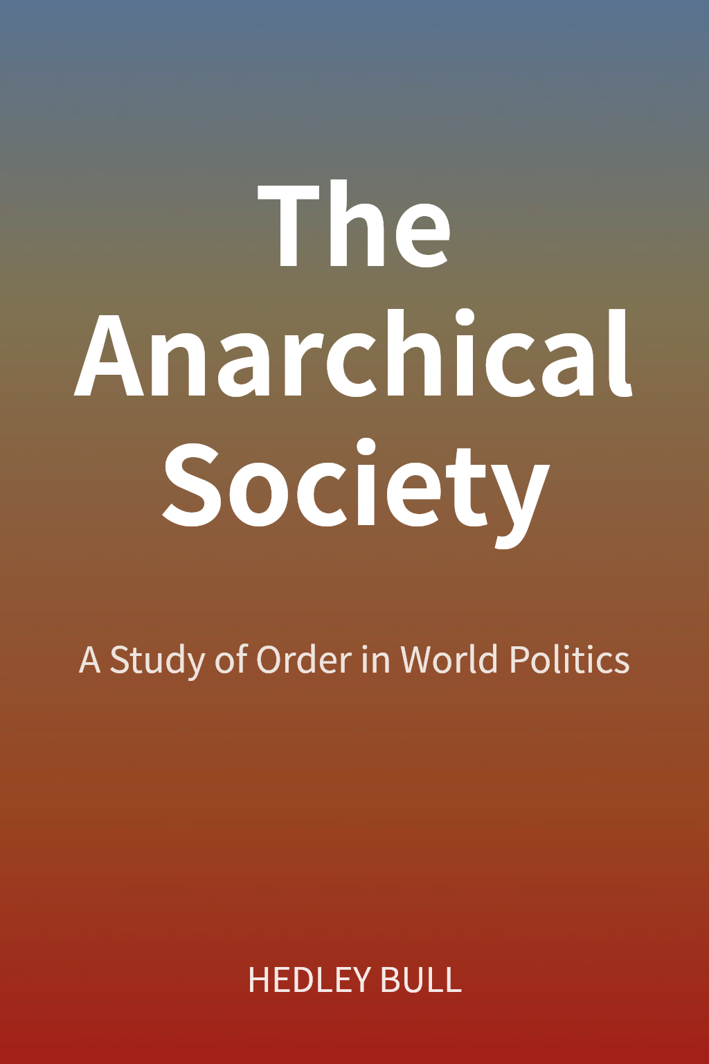 The Anarchical Society cover