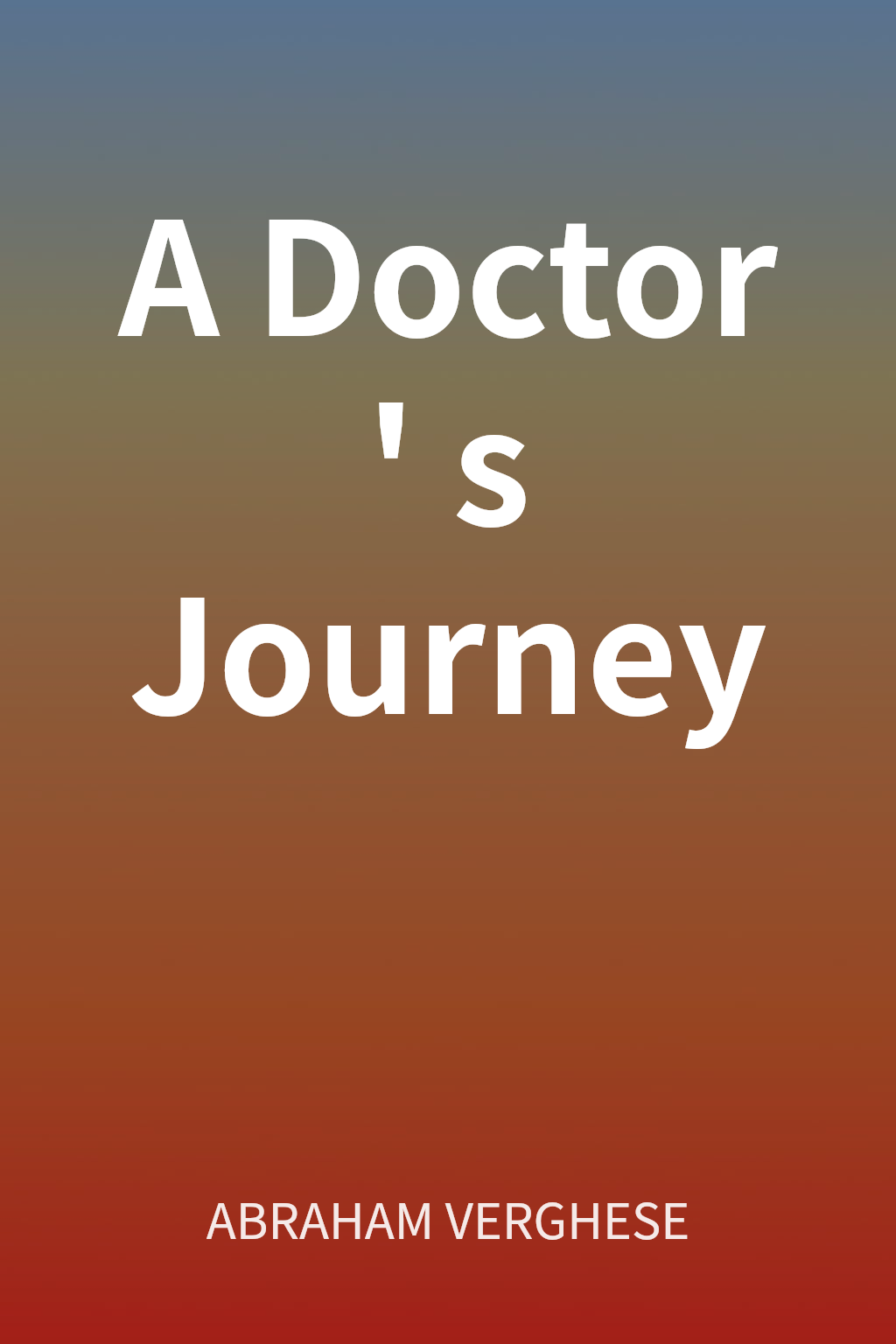 A Doctor's Journey cover