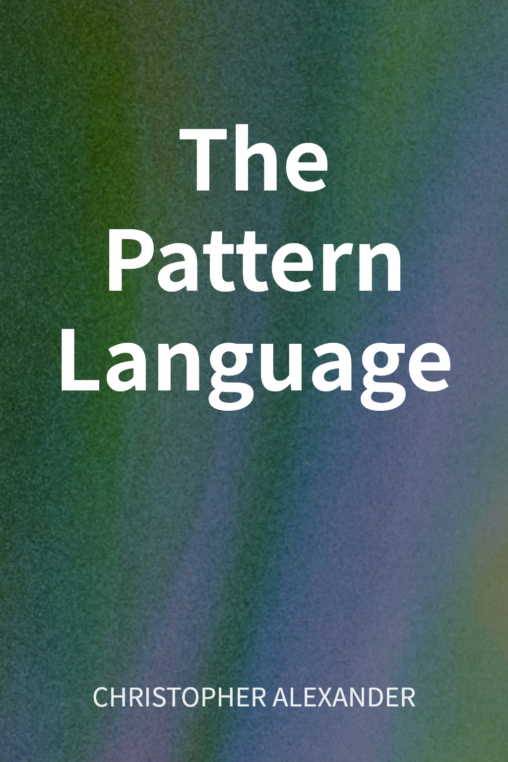 The Pattern Language cover