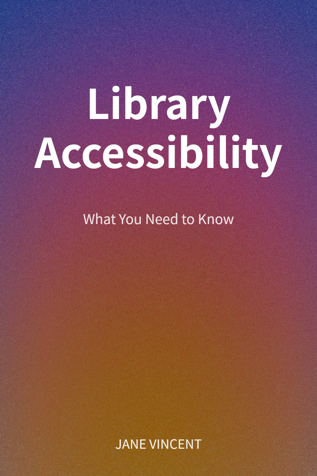 Library Accessibility cover